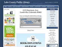 Tablet Screenshot of lakecountypubliclibrary.org